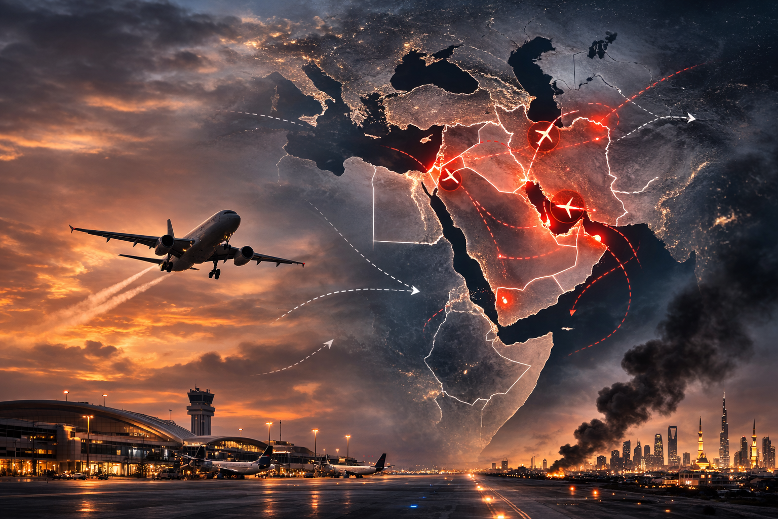 Middle East Air Travel Crisis: 23% of Flights Cancelled in One Day